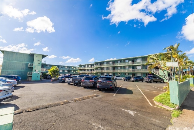 view of parking / parking lot