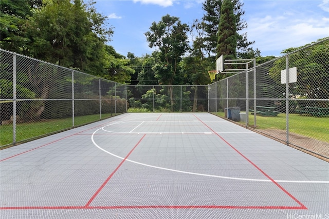 view of basketball court