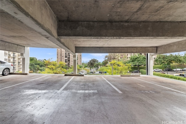 view of car parking