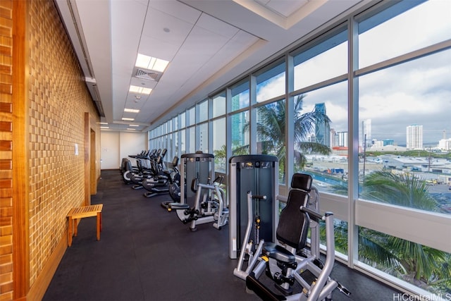 view of exercise room