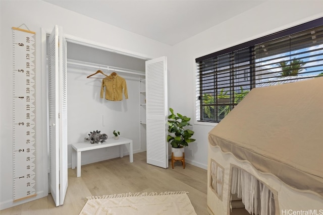 interior space featuring light hardwood / wood-style floors