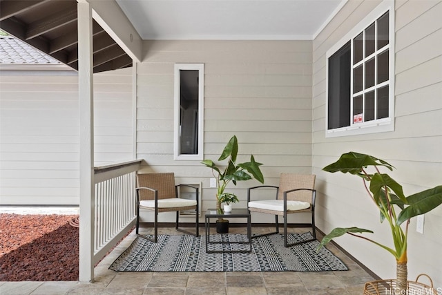 view of patio / terrace with a porch