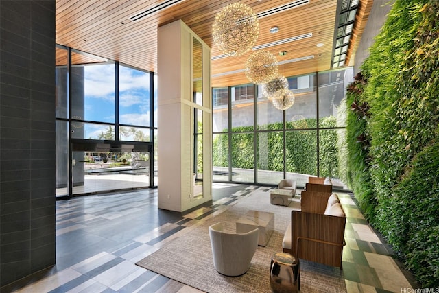 1108 Auahi St Unit 1300, Honolulu, HI 96814 - lobby with a high ceiling and expansive windows