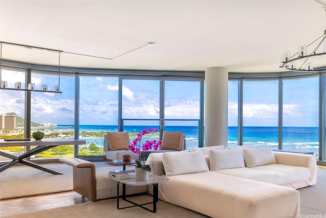 1108 Auahi St Unit 1300, Honolulu, HI 96814 - living room with a water view