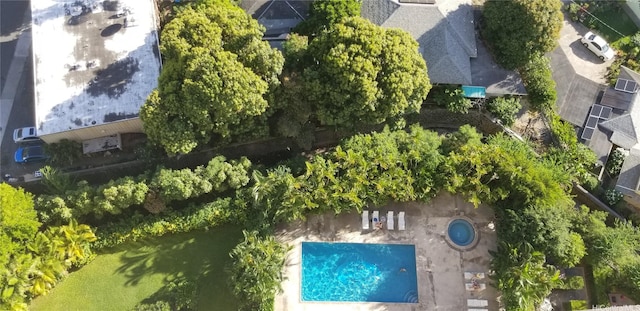1630 Liholiho St Unit 2205, Honolulu, HI 96822 - bird's eye view of a pool