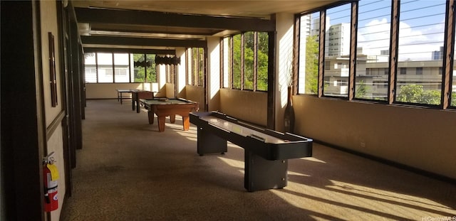 1630 Liholiho St Unit 2205, Honolulu, HI 96822 - game room featuring carpet flooring and billiards table