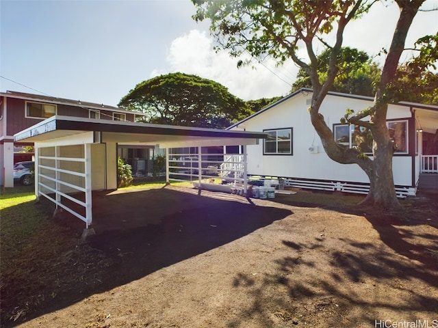 view of rear view of property