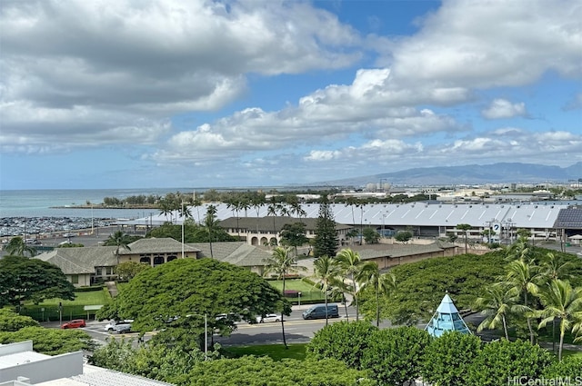 property view of water with a mountain view