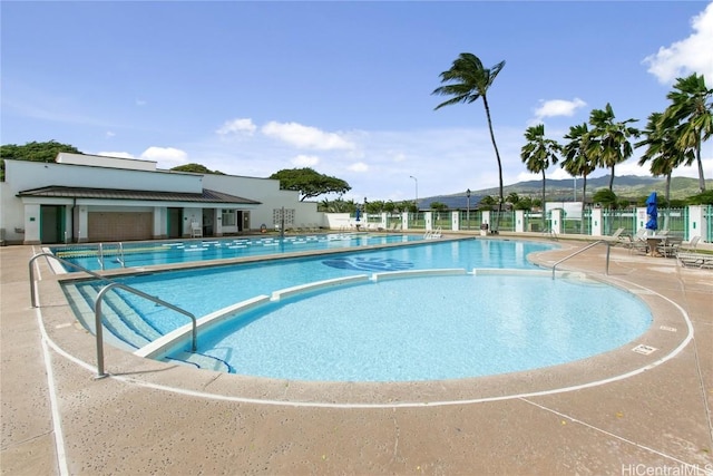 view of pool with a patio area