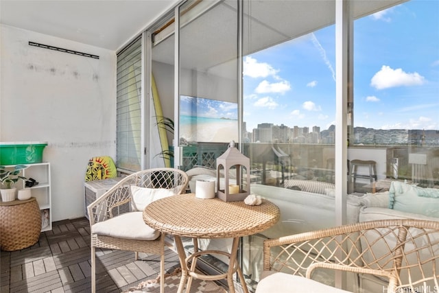 view of sunroom / solarium