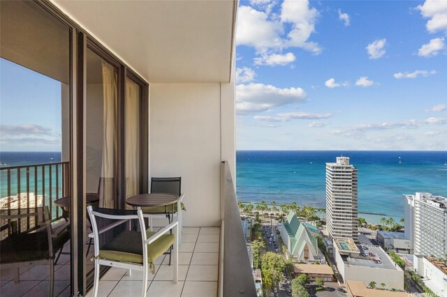 201 Ohua Ave Unit 3310, Honolulu, HI 96815 - balcony with a water view