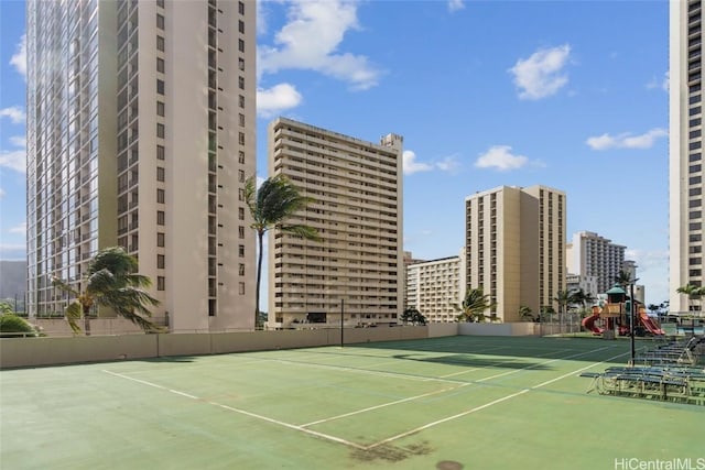 view of sport court