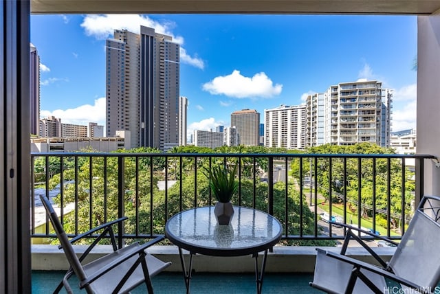 view of balcony