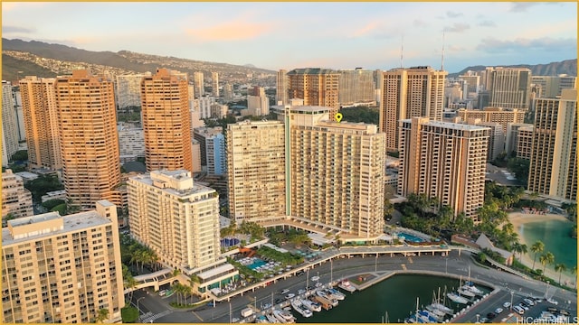 city view with a water view