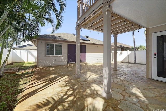 91-1038 Kaihohonu St, Ewa Beach, HI 96706 - fenced backyard featuring a patio area