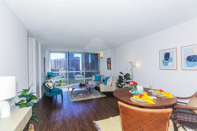 1848 Kahakai Dr Unit 1904, Honolulu, HI 96814 - living room with wood finished floors and a textured ceiling
