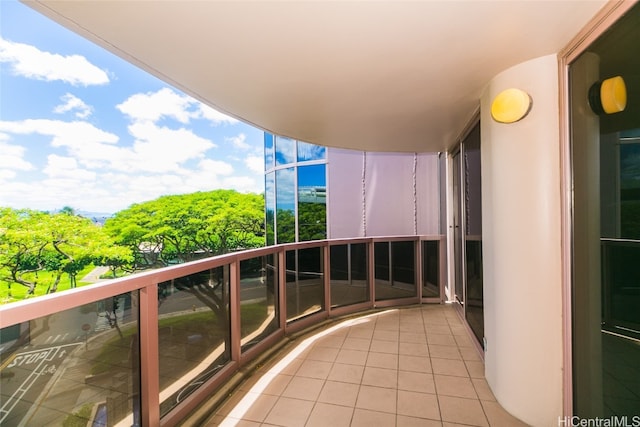 view of balcony