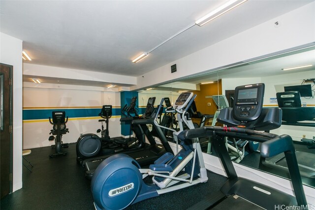 view of exercise room