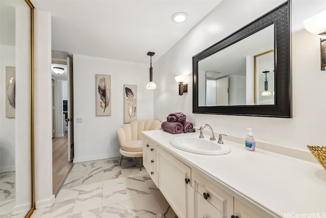 bathroom with vanity