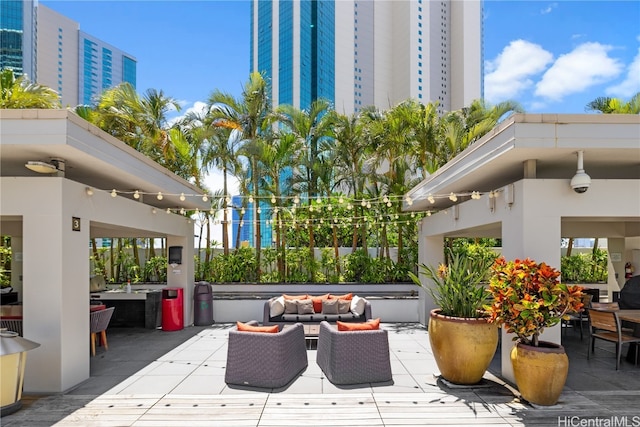 view of patio / terrace featuring outdoor lounge area