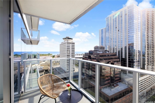 629 Keeaumoku St Unit 1902, Honolulu, HI 96814 - balcony with a view of city and a water view