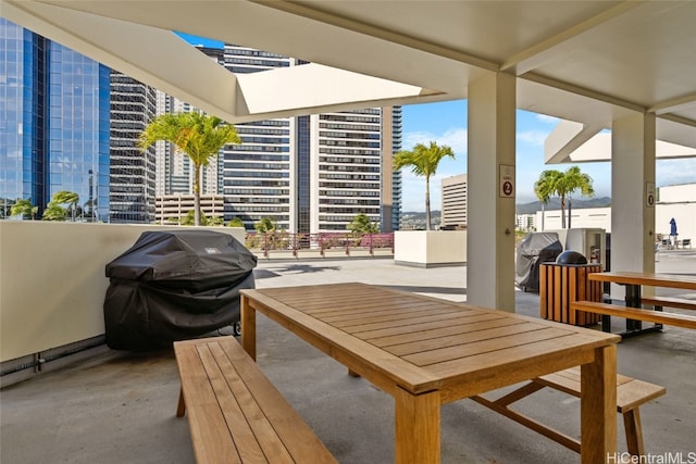 view of patio / terrace with area for grilling