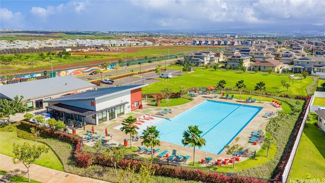 birds eye view of property