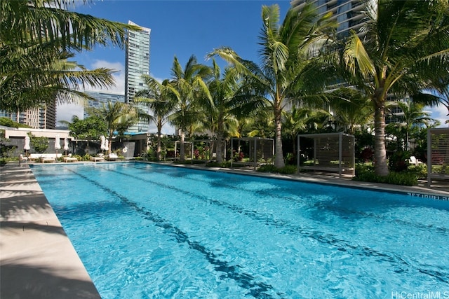 view of pool