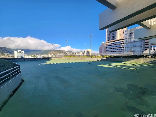 property view of water featuring a mountain view