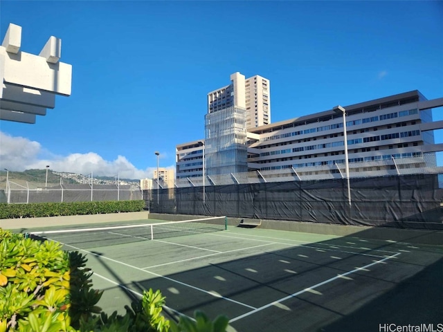 view of tennis court