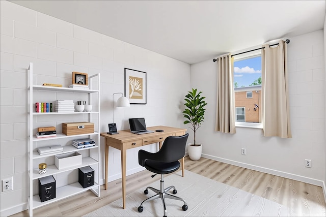 98-1042 Moanalua Rd Unit 2-301, Aiea, HI 96701 - office area with wood finished floors and baseboards