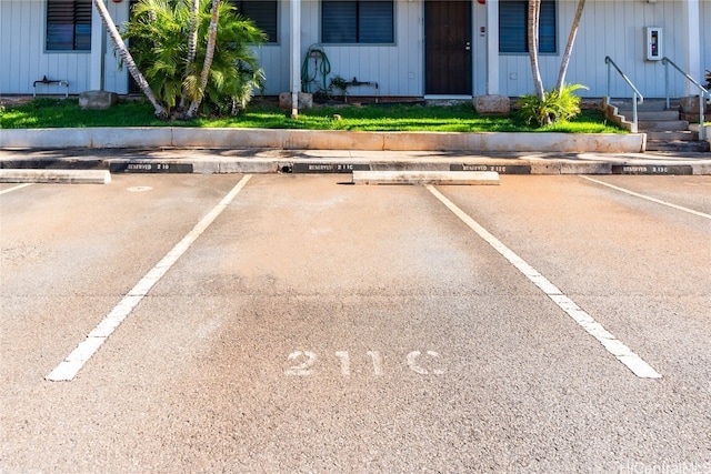 view of vehicle parking