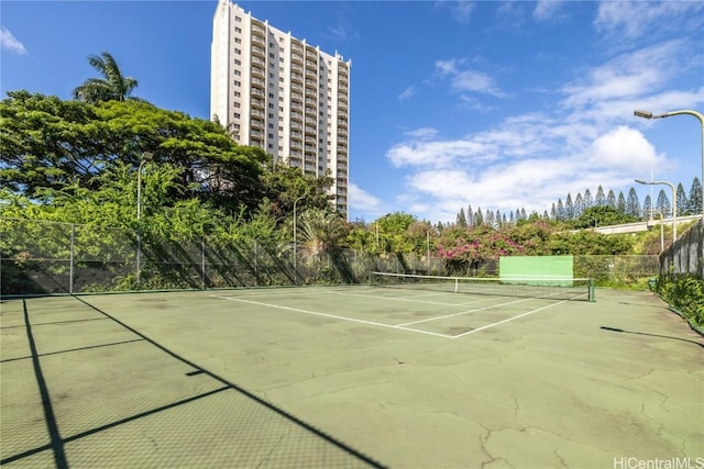 view of tennis court