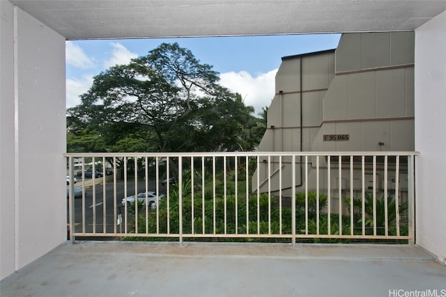 view of balcony