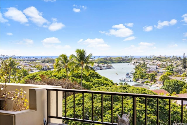 6750 Hawaii Kai Dr Unit 505, Honolulu, HI 96825 - balcony featuring a water view