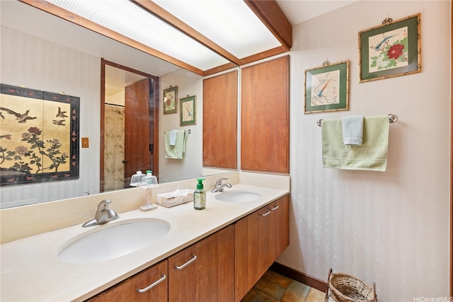 6750 Hawaii Kai Dr Unit 505, Honolulu, HI 96825 - full bathroom featuring double vanity and a shower