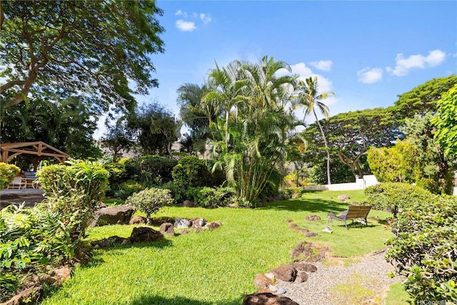 6750 Hawaii Kai Dr Unit 505, Honolulu, HI 96825 - view of yard with a gazebo