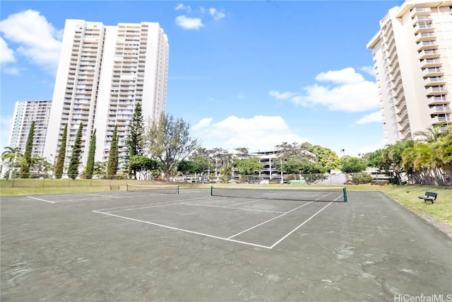 view of tennis court