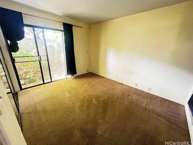 view of carpeted empty room