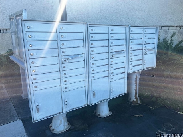 view of community featuring mail boxes