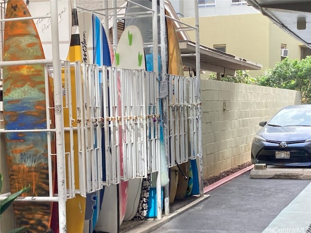 view of storage room