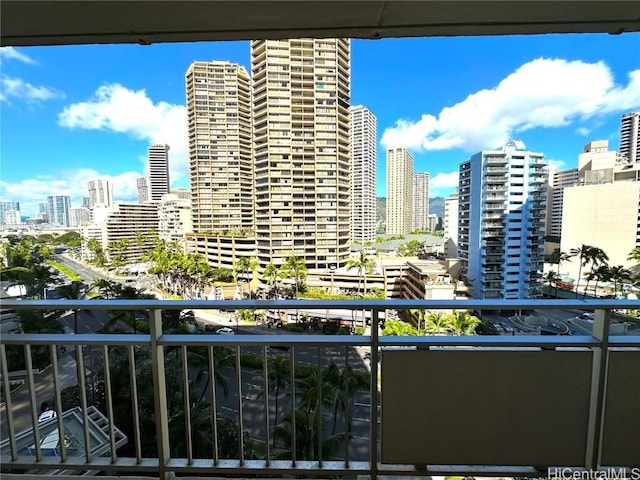 view of balcony