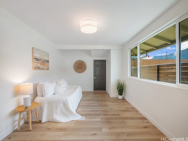 interior space featuring light wood-type flooring