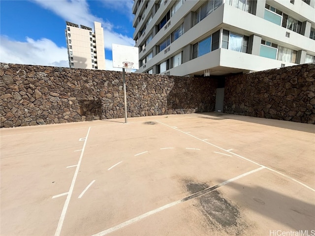 view of sport court