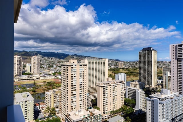 view of city with a mountain view