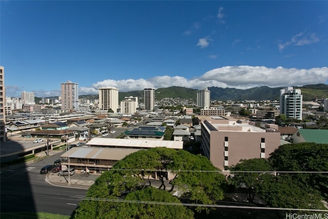 exterior space with a mountain view