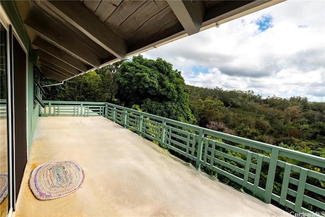 view of balcony