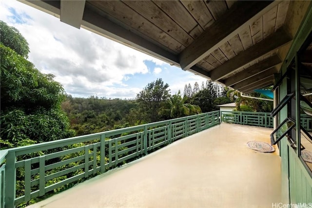 view of balcony