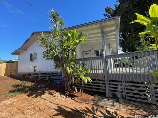 view of back of property