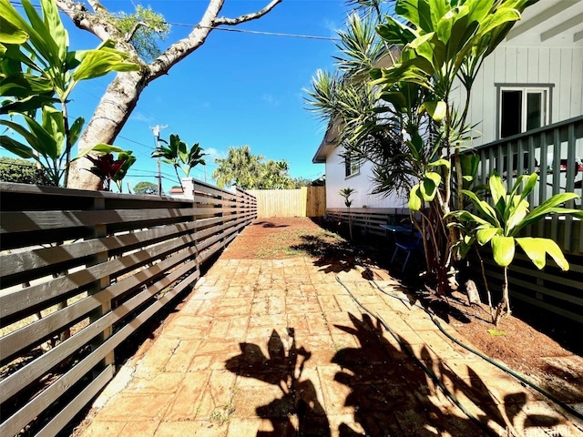 view of home's exterior with a patio